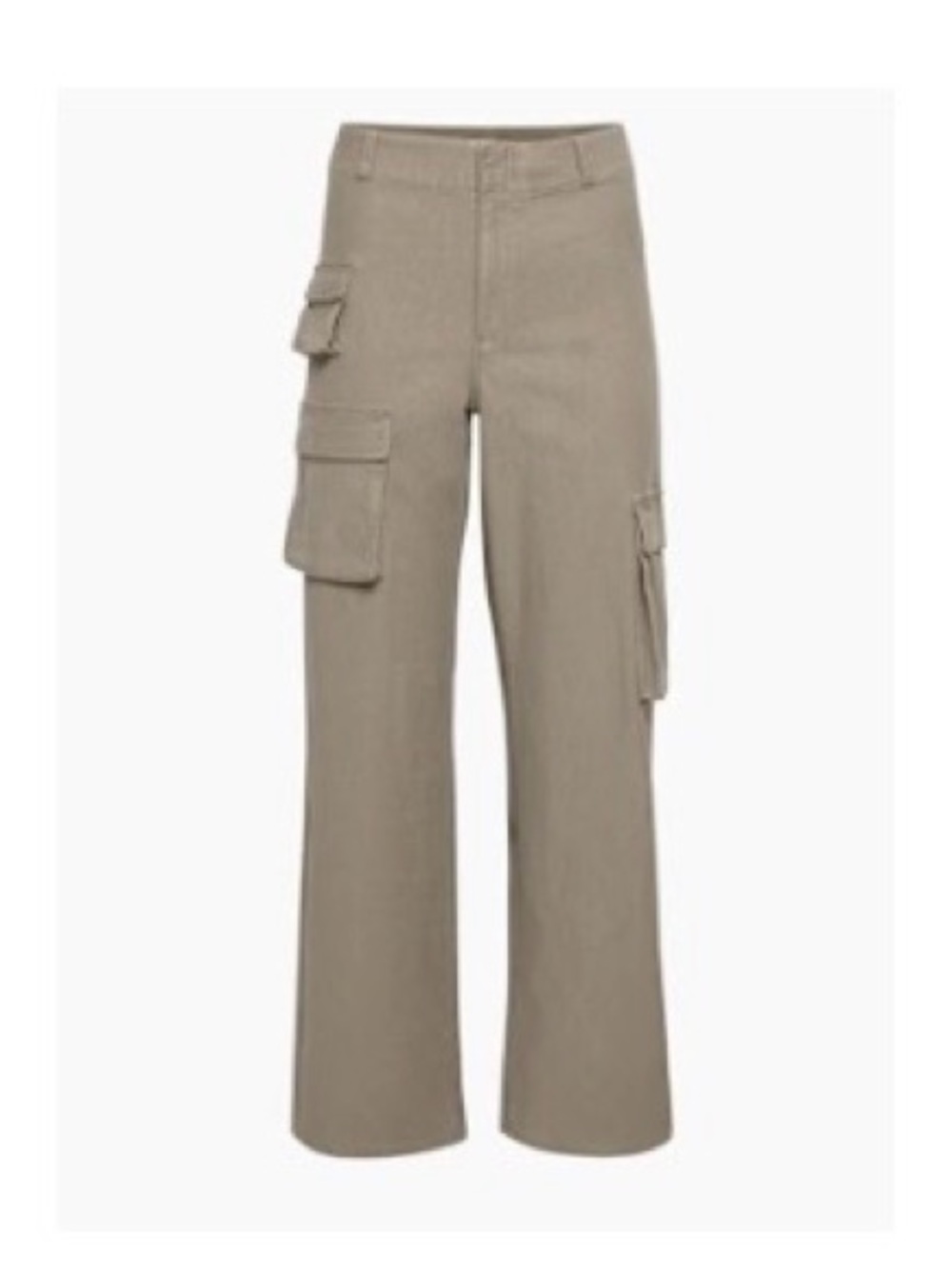 TNA Aritzia Wide-Leg Cargo Pants in Taupe